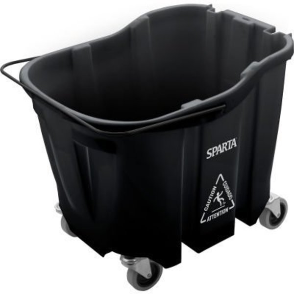 Carlisle Foodservice Sparta Mop Bucket, 35 qt Bucket Capacity, Black 7690403